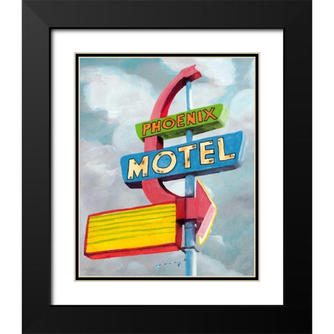 American Roadside II Black Modern Wood Framed Art Print with Double Matting by McCavitt, Naomi