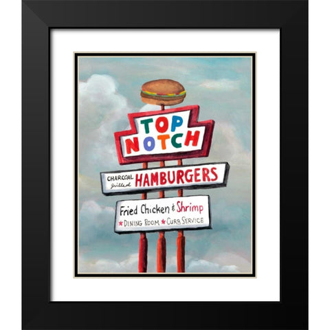 American Roadside V Black Modern Wood Framed Art Print with Double Matting by McCavitt, Naomi