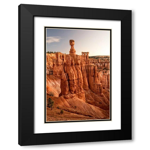 Thors Hammer Black Modern Wood Framed Art Print with Double Matting by Head, Danny