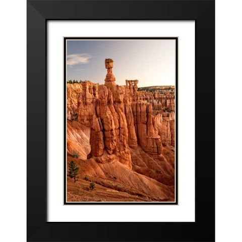 Thors Hammer Black Modern Wood Framed Art Print with Double Matting by Head, Danny