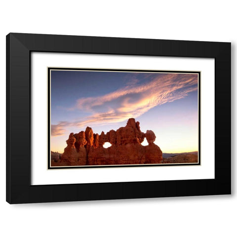 Clouds at Bryce Canyon Black Modern Wood Framed Art Print with Double Matting by Head, Danny