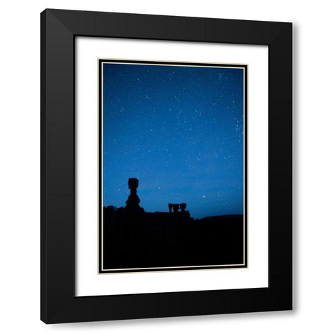 Stars at Thors Hammer Black Modern Wood Framed Art Print with Double Matting by Head, Danny