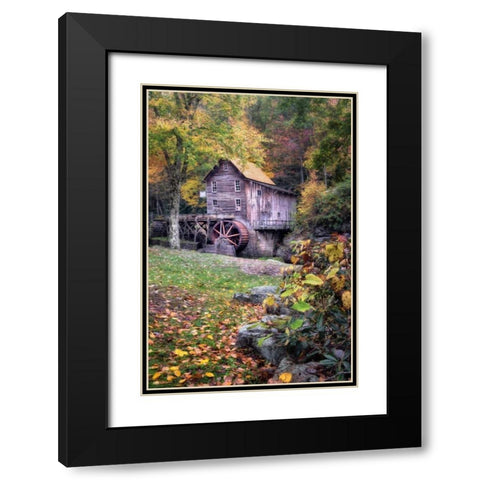 Morning at the Mill Black Modern Wood Framed Art Print with Double Matting by Head, Danny