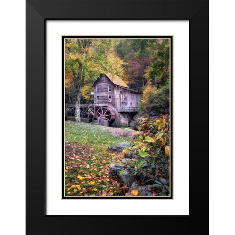 Morning at the Mill Black Modern Wood Framed Art Print with Double Matting by Head, Danny