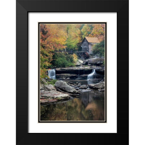 Mill Reflections Black Modern Wood Framed Art Print with Double Matting by Head, Danny