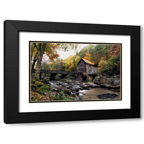 Glade Creek Mill Black Modern Wood Framed Art Print with Double Matting by Head, Danny