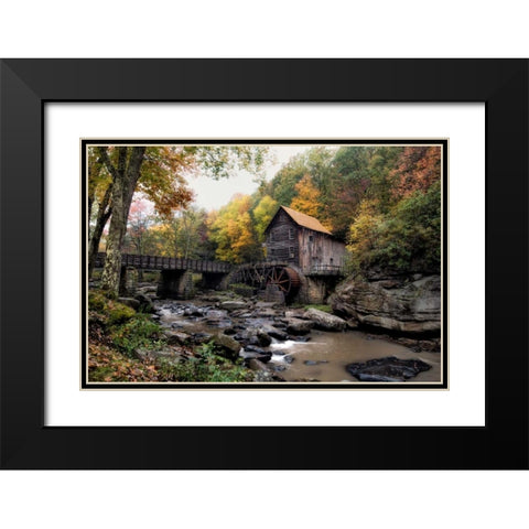 Glade Creek Mill Black Modern Wood Framed Art Print with Double Matting by Head, Danny