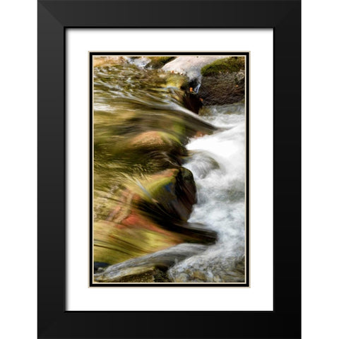 Water Abstract I Black Modern Wood Framed Art Print with Double Matting by Head, Danny
