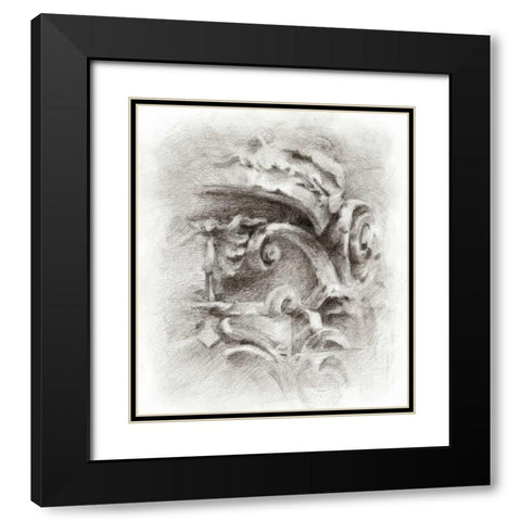 Frieze Study II Black Modern Wood Framed Art Print with Double Matting by Harper, Ethan