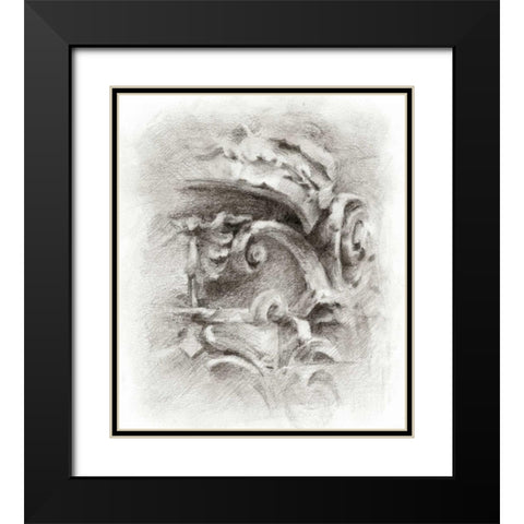 Frieze Study II Black Modern Wood Framed Art Print with Double Matting by Harper, Ethan