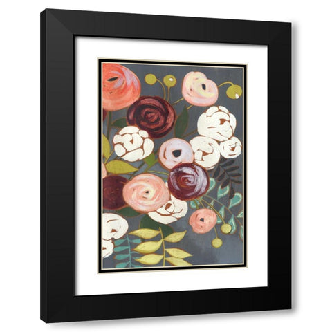 Wistful Bouquet I Black Modern Wood Framed Art Print with Double Matting by Popp, Grace