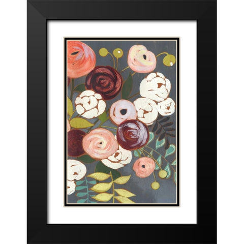 Wistful Bouquet I Black Modern Wood Framed Art Print with Double Matting by Popp, Grace