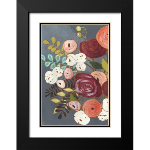 Wistful Bouquet II Black Modern Wood Framed Art Print with Double Matting by Popp, Grace
