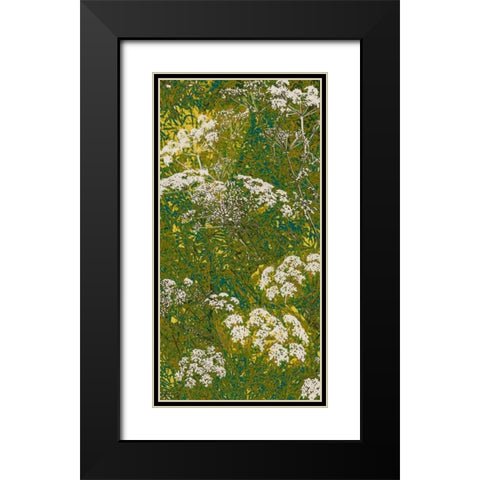 Scattered Lace Panel I Black Modern Wood Framed Art Print with Double Matting by Burghardt, James