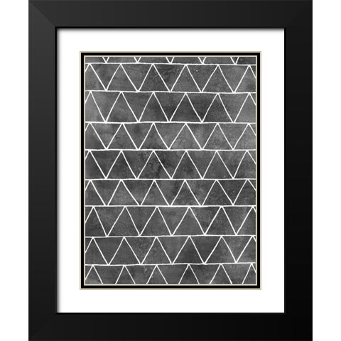 Modern Monochrome II Black Modern Wood Framed Art Print with Double Matting by Popp, Grace