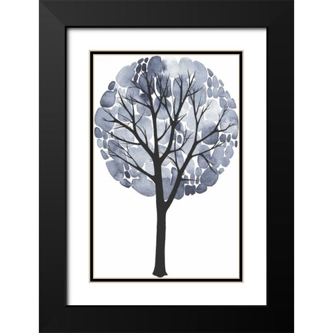 Midnight Elm II Black Modern Wood Framed Art Print with Double Matting by Popp, Grace