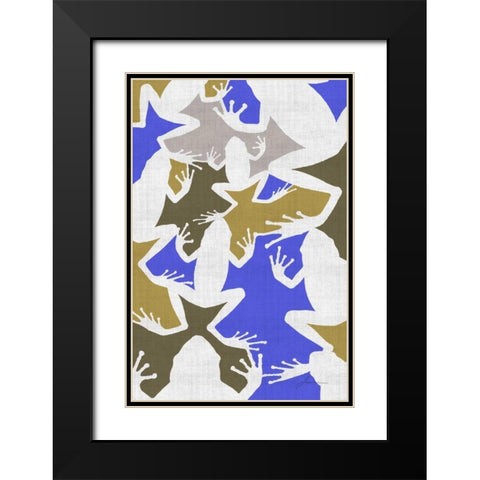 Hopper Panel I Black Modern Wood Framed Art Print with Double Matting by Burghardt, James