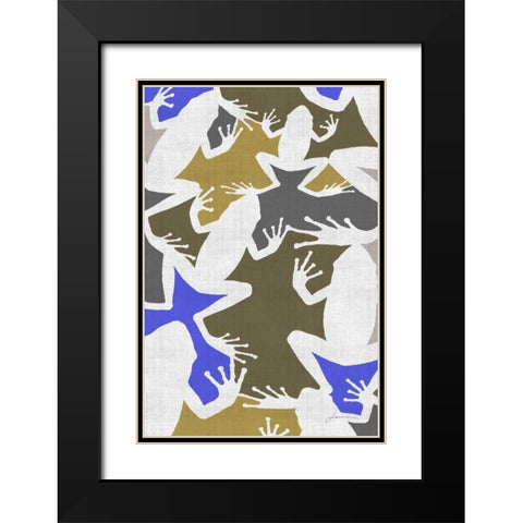 Hopper Panel II Black Modern Wood Framed Art Print with Double Matting by Burghardt, James