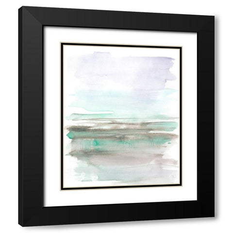 Frost Horizon I Black Modern Wood Framed Art Print with Double Matting by Goldberger, Jennifer