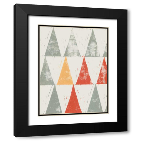Fall Triad I Black Modern Wood Framed Art Print with Double Matting by Popp, Grace