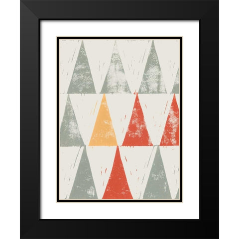 Fall Triad I Black Modern Wood Framed Art Print with Double Matting by Popp, Grace