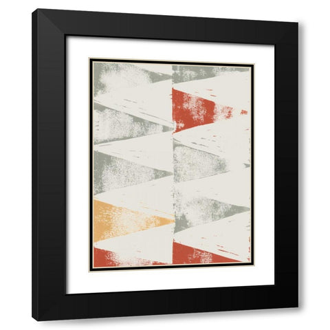 Fall Triad II Black Modern Wood Framed Art Print with Double Matting by Popp, Grace