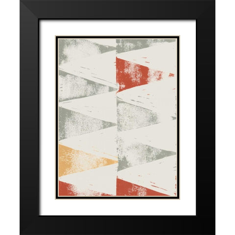 Fall Triad II Black Modern Wood Framed Art Print with Double Matting by Popp, Grace