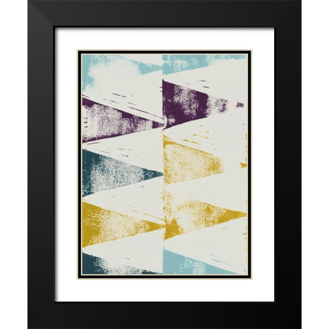 Harlequin Tryst II Black Modern Wood Framed Art Print with Double Matting by Popp, Grace