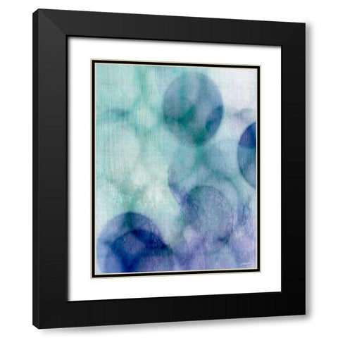 Moody Blue II Black Modern Wood Framed Art Print with Double Matting by Butler, John