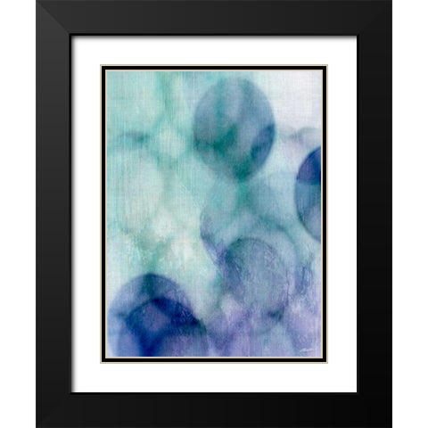 Moody Blue II Black Modern Wood Framed Art Print with Double Matting by Butler, John