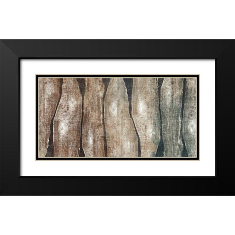 Live Edge I Black Modern Wood Framed Art Print with Double Matting by Butler, John