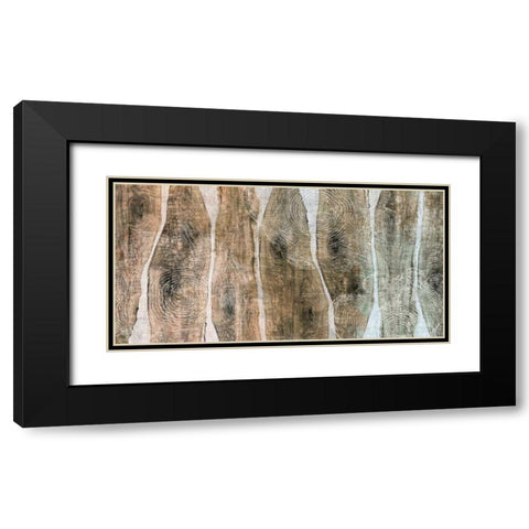 Live Edge II Black Modern Wood Framed Art Print with Double Matting by Butler, John