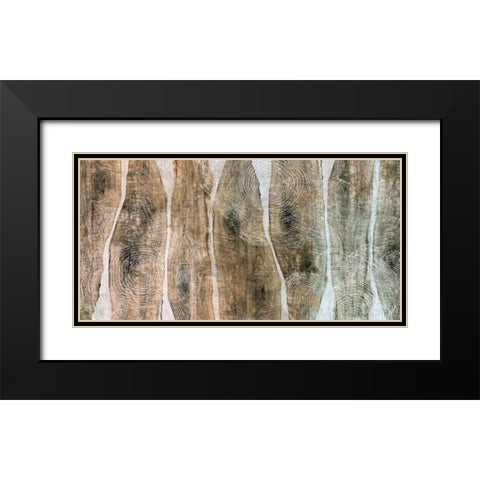 Live Edge II Black Modern Wood Framed Art Print with Double Matting by Butler, John