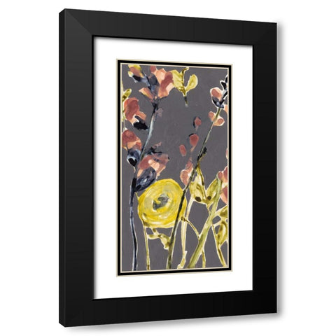 Anemone and Coral I Black Modern Wood Framed Art Print with Double Matting by Goldberger, Jennifer