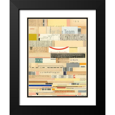True I Black Modern Wood Framed Art Print with Double Matting by Galapon, Nikki