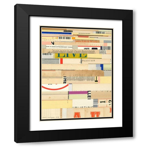 True II Black Modern Wood Framed Art Print with Double Matting by Galapon, Nikki
