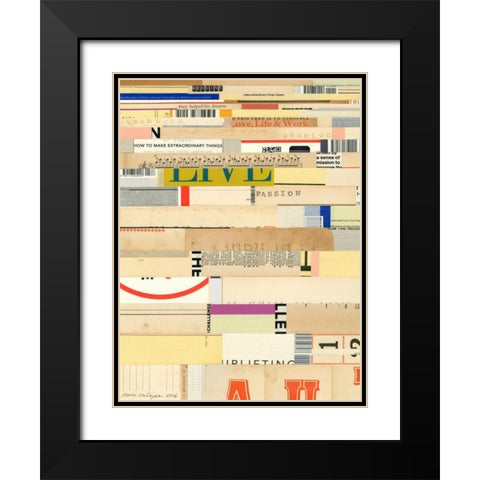True II Black Modern Wood Framed Art Print with Double Matting by Galapon, Nikki