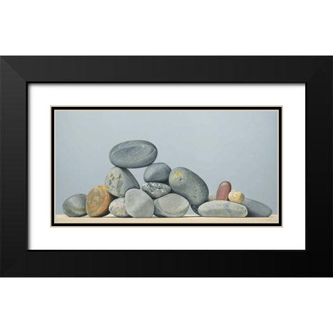 Rocks - Still Life Black Modern Wood Framed Art Print with Double Matting by Cholakian, Kevork
