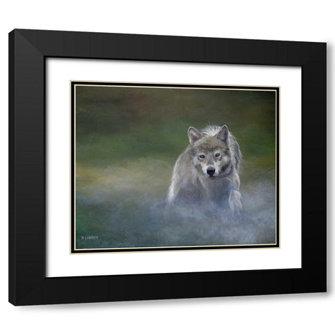 Misty Wild I Black Modern Wood Framed Art Print with Double Matting by Lynnsy, B.