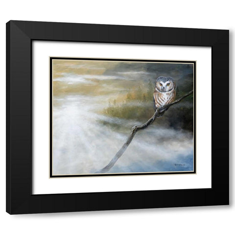 Misty Wild II Black Modern Wood Framed Art Print with Double Matting by Lynnsy, B.