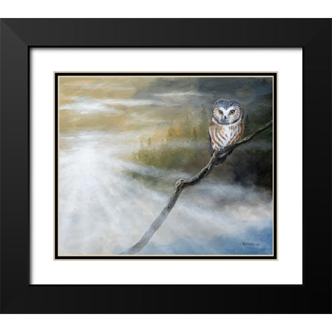 Misty Wild II Black Modern Wood Framed Art Print with Double Matting by Lynnsy, B.