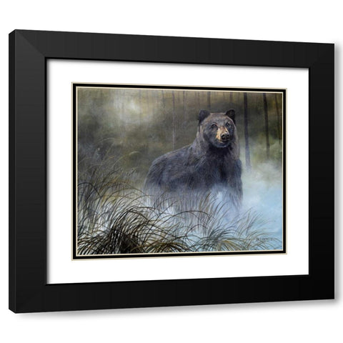 Misty Wild III Black Modern Wood Framed Art Print with Double Matting by Lynnsy, B.