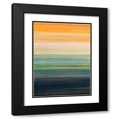 The Magic Hour I Black Modern Wood Framed Art Print with Double Matting by Fuchs, Jodi