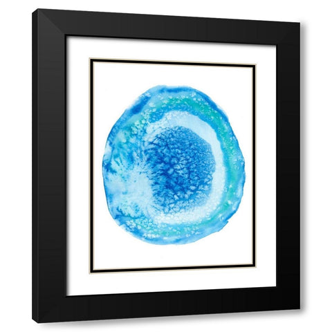 Radiant Geode IV Black Modern Wood Framed Art Print with Double Matting by McCavitt, Naomi