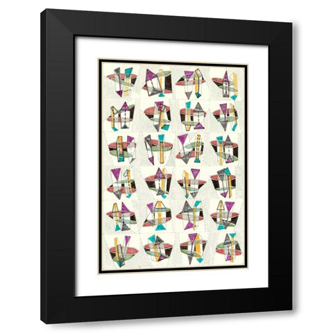 Mid Century Exploration I Black Modern Wood Framed Art Print with Double Matting by Galapon, Nikki
