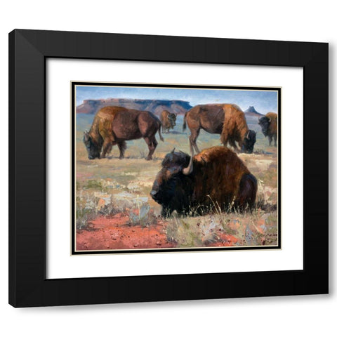 Lazy Days Black Modern Wood Framed Art Print with Double Matting by Sorenson, Jack