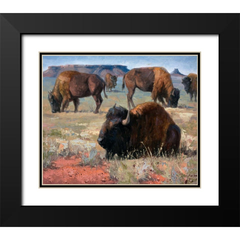 Lazy Days Black Modern Wood Framed Art Print with Double Matting by Sorenson, Jack