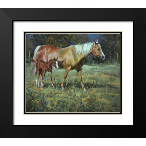 Field of Dreams Black Modern Wood Framed Art Print with Double Matting by Sorenson, Jack