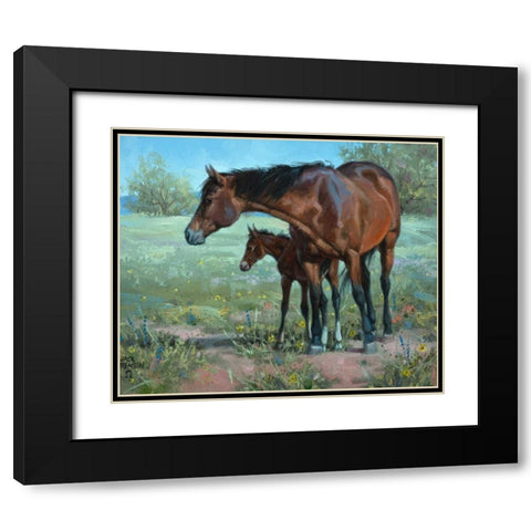 Watchful Eye Black Modern Wood Framed Art Print with Double Matting by Sorenson, Jack