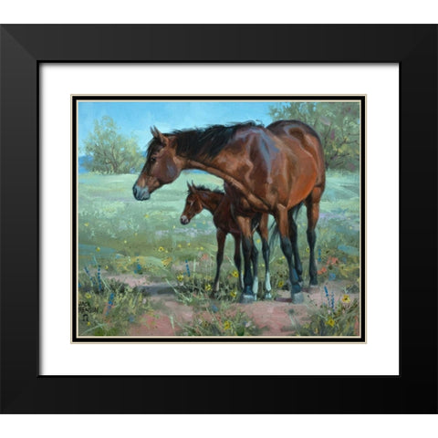 Watchful Eye Black Modern Wood Framed Art Print with Double Matting by Sorenson, Jack